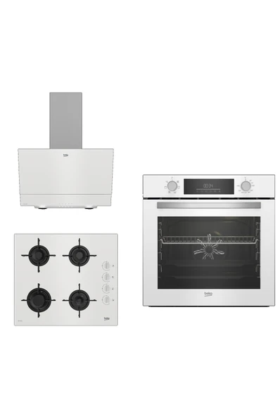 Bosch New White Star 3lü Ankastre Set ( BFC 330 B - BOCD T 6011 EB - BDE 6050 HB ) ürün görseli