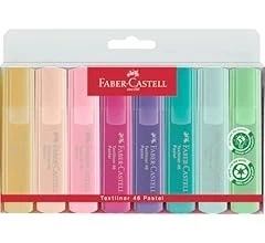Faber-Castell Textliner 8'li Pastel Fosforlu Kalem ürün görseli