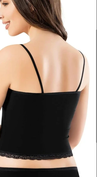 Kota Ip Askılı Güpürlü Krop 6374 BÜSTİYER - Resim 2