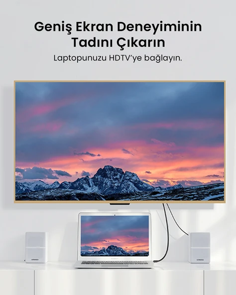 UGREEN HDMI to VGA Dönüştürücü Kablo 1.5m, 30449 - Resim 2