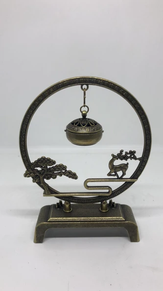 LEBRON  Ağaç Motifli Metal Tütsülük - Resim 3