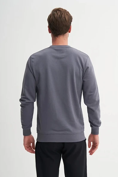 Cazador Slim Fit Mevsimlik 3 İplik Pamuk Karışımlı Sweatshirt-56100 - Resim 3