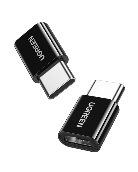 UGREEN Micro USB to Type-C Dönüştürücü Adaptörü, Siyah, 30391 ürün görseli