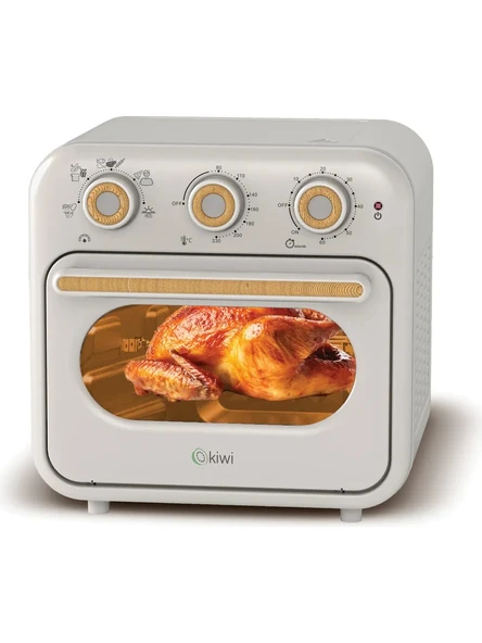 Kiwi 360° Derece Dönüş Sistemli 16 Lt Geniş Kapasiteli Zamanlayıcılı Yağsız Retro Fritöz KAF-5556 ürün görseli