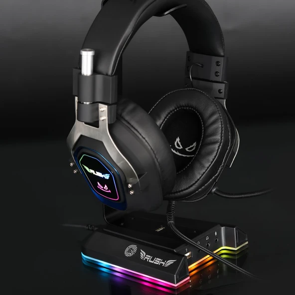 Rush Boomrack RHS801 Rgb USB 7.1 Surround Kulaklık Standı - Resim 7
