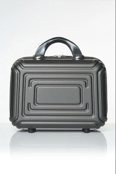 Polo&Sky Altuğ Model Füme Renk Abs Makyaj Çantası El Valizi - Resim 2