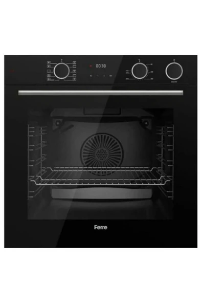 Ferre FryartSteam Siyah Ankastre Set (D080 Siyah Davlumbaz-SS035 Siyah Ocak- XE64CS FryartSteam Siya - Resim 4