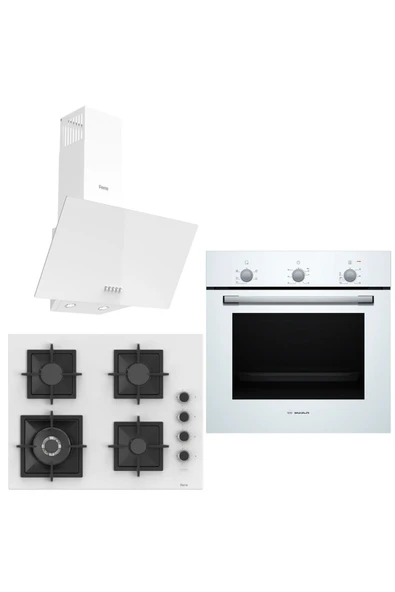 Bosch &Ferre Daylight Wok Bek - Döküm Izgara 3 lü Ankastre Set (HBF011BV1T - SC406 - D087) 65 cm Ocak ürün görseli