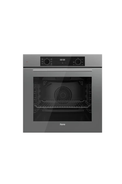 Ferre Flowart Ventora Essential Gri 3'lü Ankastre Set ( QBL63CPR-SS208-D088 ) - Resim 2