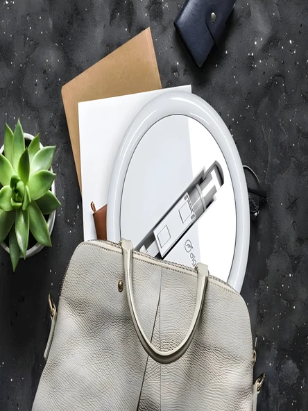 RGB Led Halka Işık 168CM Teleskopik Tripodlu, 160 LED, Telefon Tutucu, Katlanabilir Ring Light - Resim 8