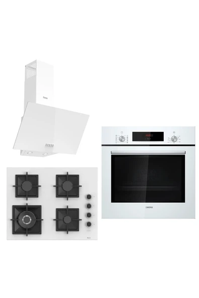 Siemens &Ferre Podence Wok Bek -Döküm Izgara 3 lü Ankastre Set (HB012FBW1T - SC406 -D087 ) 65 cm Ocak ürün görseli