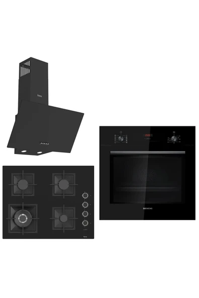 Siemens &Ferre Castelo Wok Bek -Döküm Izgara 3lü Ankastre Set (HB012FBB1T - SC405 - D086) 65 cm Ocak ürün görseli