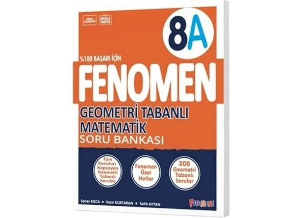 Fenomen 8. Sınıf Geometri Tabanlı Matematik A Soru Bankası ürün görseli