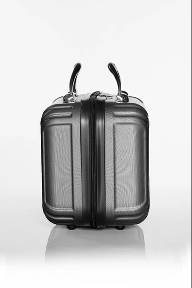 Polo&Sky Altuğ Model Füme Renk Abs Makyaj Çantası El Valizi - Resim 3