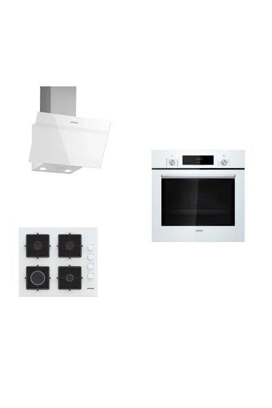 Siemens Beyaz 3 Lü Ankastre Set 171 ( HB012FBW1T - EO6C2PP30O - LC63KPJ20T ) ürün görseli