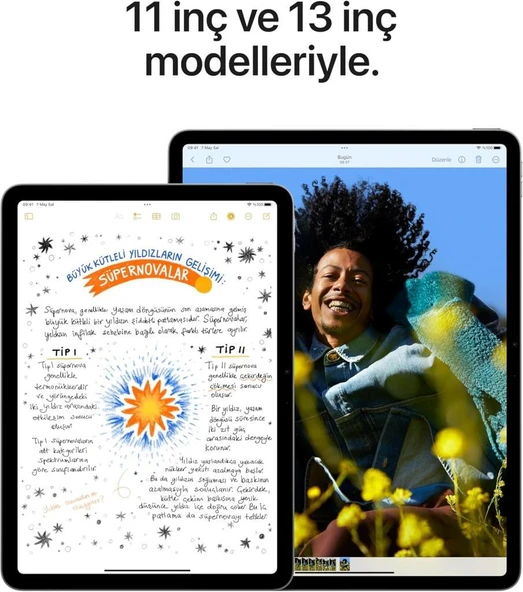 iPad Air 6. Nesil Wi-Fi + Cellular 256 GB 13" MV6V3TU/A Uzay Grisi Tablet Outlet (Açıklamayı Okuyunuz) - Resim 2