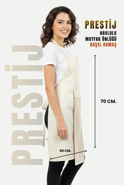 Prestij Sıvı Geçirmez Su Geçirmez Mutfak Önlüğü - Resim 4