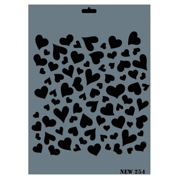 Rich New Seri N-254 Stencil 35x25 cm - Resim 5