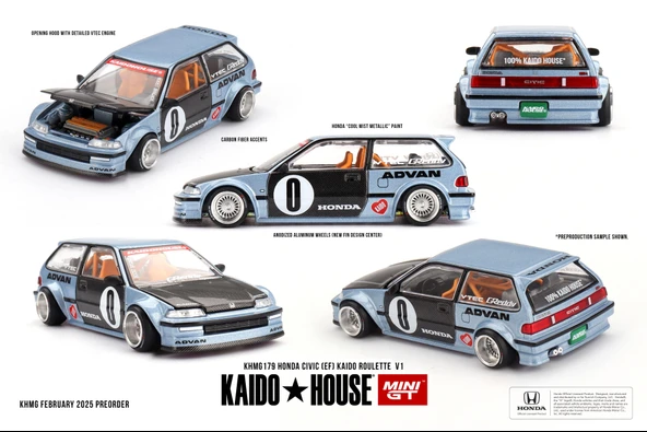 Kaido House Honda Civic (EF) Kaido Roulette V1 179 ürün görseli