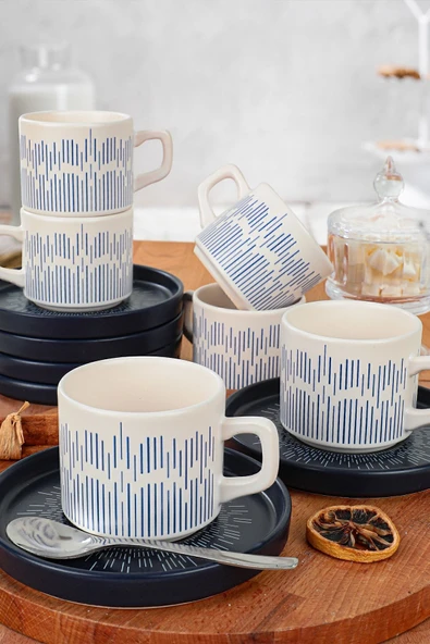 Keramika Keraart Beat Çay Fincan Takımı 12 Parça 6 Kişilik - 2