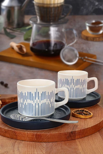 Keramika Keraart Beat Çay Fincan Takımı 12 Parça 6 Kişilik