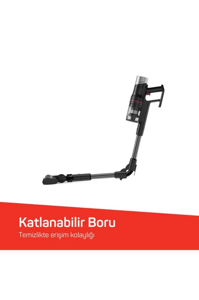 MagiClean HydroFlex Dikey Şarjlı Süpürge  Siyah - AR4210 - Resim 5