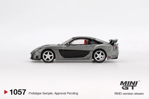 Mini GT Mazda RX-7 VeilSide Fortune Grey 1057 - Resim 4