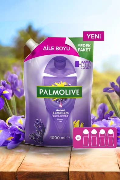 Palmolive Duş Jeli Yedek Paket Aroma Sensations 1000 ml - Resim 4