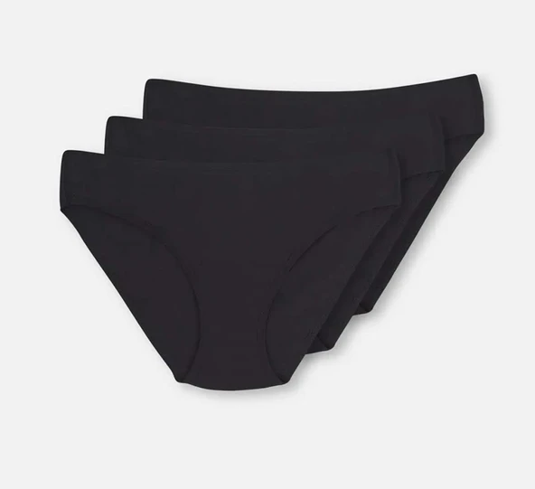3 lü Paket Dagi Bayan Klasik Slip Külot 5113KC - Resim 3