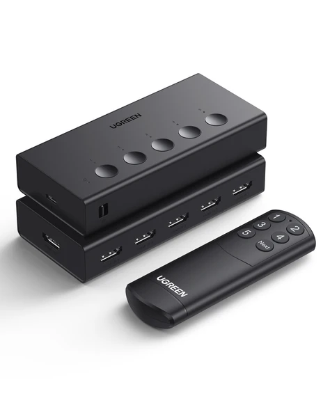 UGREEN 5-in-1 4K@60Hz HDMI Switch, 90512 - Resim 2
