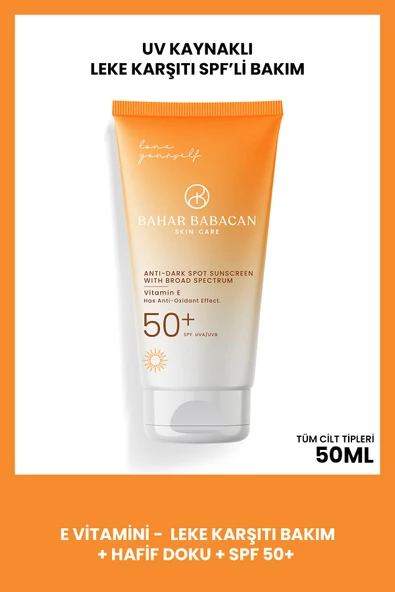 Bahar Babacan E Vitamini Ve Baobab Yağı Leke Karşıtı Yüksek Korumalı Güneş Kremi Spf 50 50ml - Resim 7