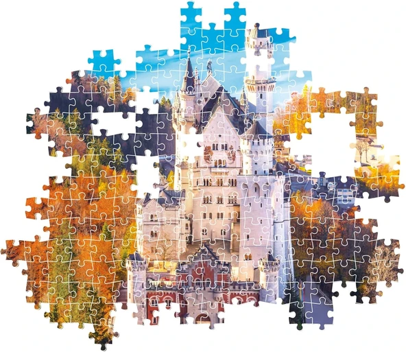 Clementoni 1000 Parça Yüksek Kaliteli Koleksiyon Puzzle - Neuschwastein - 39909 - Resim 4