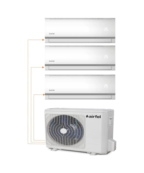 Airfel 28000 BTU 1 Dış + 3 İç Ünite (9+12+18) Duvar Tipi Multi Klima ürün görseli