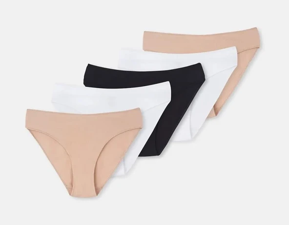 5 li Paket Dagi Bayan Klasik İzsiz Slip Külot 5115KC ürün görseli