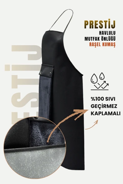 Prestij Sıvı Geçirmez Su Geçirmez Mutfak Önlüğü - Resim 7