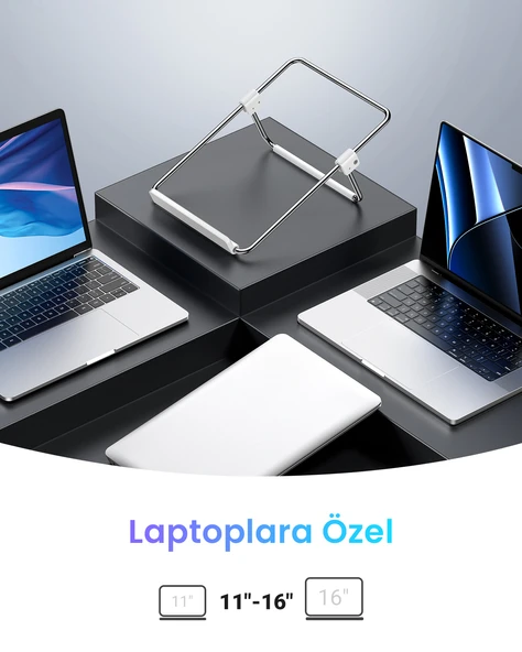 UGREEN Ayarlanabilir Katlanabilir Masaüstü Notebook Standı, 80348 - Resim 4