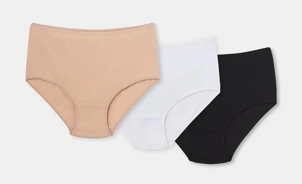 3 lü Paket Dagi Bayan Bato Slip Külot 5106KC ürün görseli