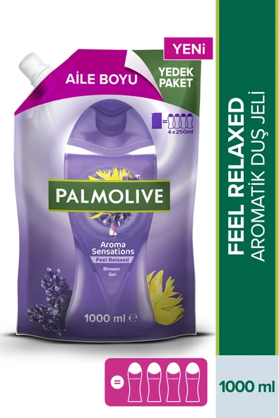 Palmolive Duş Jeli Yedek Paket Aroma Sensations 1000 ml - Resim 3