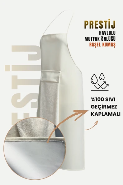 Prestij Sıvı Geçirmez Su Geçirmez Mutfak Önlüğü - Resim 8