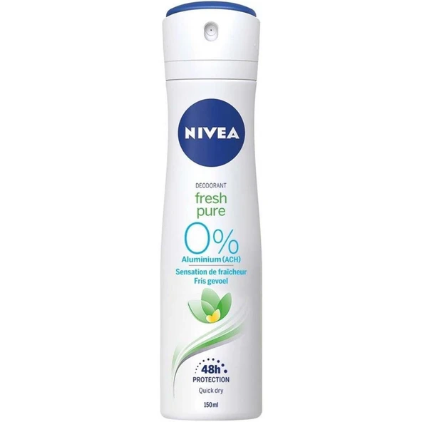Nivea Deo Sprey Fresh Pure 150 ml Kadın %0 Alüminyum ürün görseli