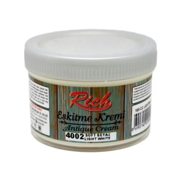 Rich Eskitme Kremi 4002 Soft Beyaz 160 cc Antique Cream ürün görseli 1