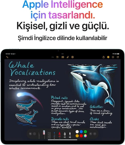 iPad Air M3 Wi-Fi 128 GB 13" MCNJ4TU/A Mavi Tablet Outlet (Açıklamayı Okuyunuz) - Resim 3