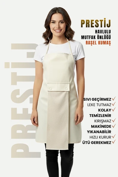 Prestij Sıvı Geçirmez Su Geçirmez Mutfak Önlüğü - Resim 2