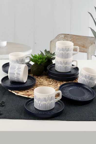 Keramika Keraart Beat Çay Fincan Takımı 12 Parça 6 Kişilik - 3