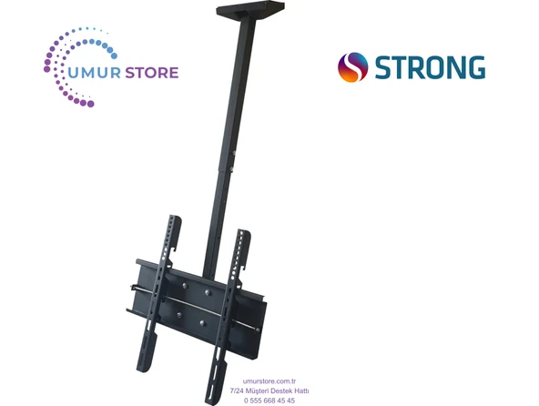 Strong MT65EG8000QF 65" 165 Ekran 4K Ultra HD Dahili Uydu Alıcılı QLED Google Lcd Led Tv Kilitli Hareketli Tavan Askı Aparatı ürün görseli