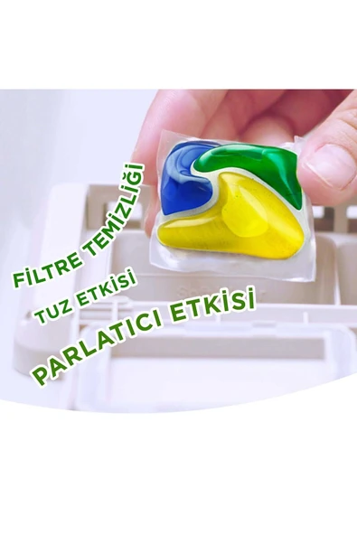 Fairy Platinum Limon Kokulu Bulaşık Makinesi Deterjanı Kapsülü  72 Yıkama x3 Adet - Resim 4