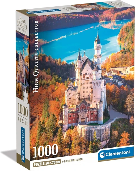 Clementoni 1000 Parça Yüksek Kaliteli Koleksiyon Puzzle - Neuschwastein - 39909 ürün görseli 1
