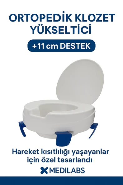 Kapaklı Klozet Yükseltici temizlenebilir tuvalet aparatı ürün görseli