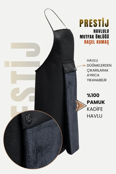 Prestij Sıvı Geçirmez Su Geçirmez Mutfak Önlüğü - Resim 5