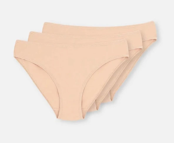 3 lü Paket Dagi Bayan Klasik Slip Külot 5113KC - Resim 5